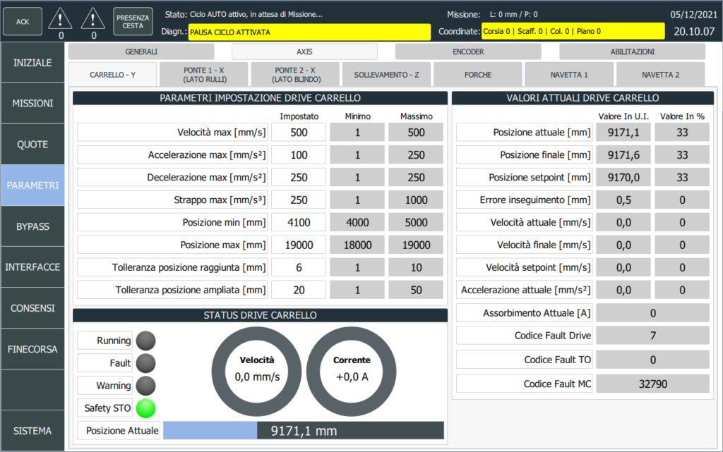 Magazzino automatico attrezzature settore agricolo Istra Automation 10